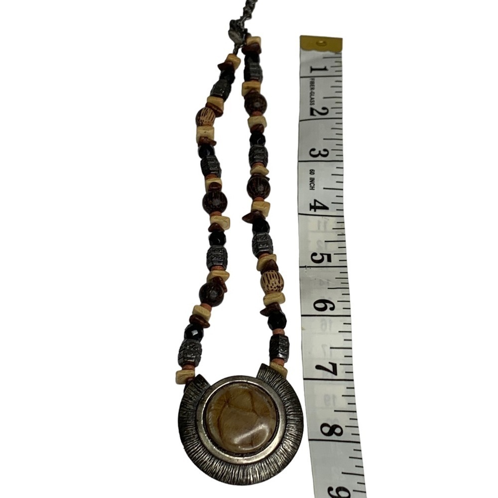 Chicos 12” Dual Round Shell With String Of Chip S… - image 8